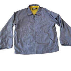 Vintage Levi's Silvertab Jacket Mens Medium Gray 90s Y2K Urban Style Windbreaker